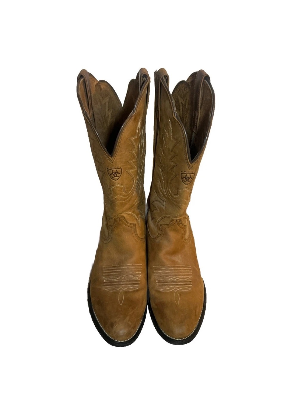 Ariat Heritage Women’s Tan Leather Cowgirl Rodeo Boots Size 7.5B